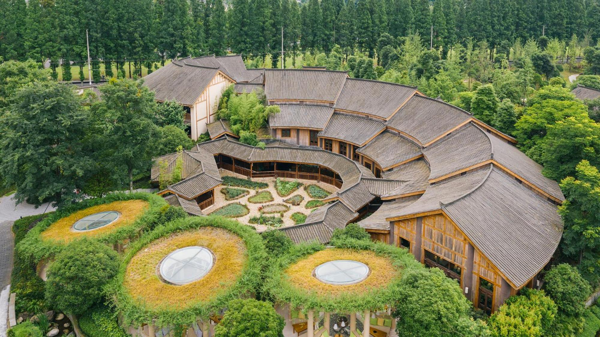 Hotel Six Senses Qing Cheng Mountain Chengdu Exterior foto