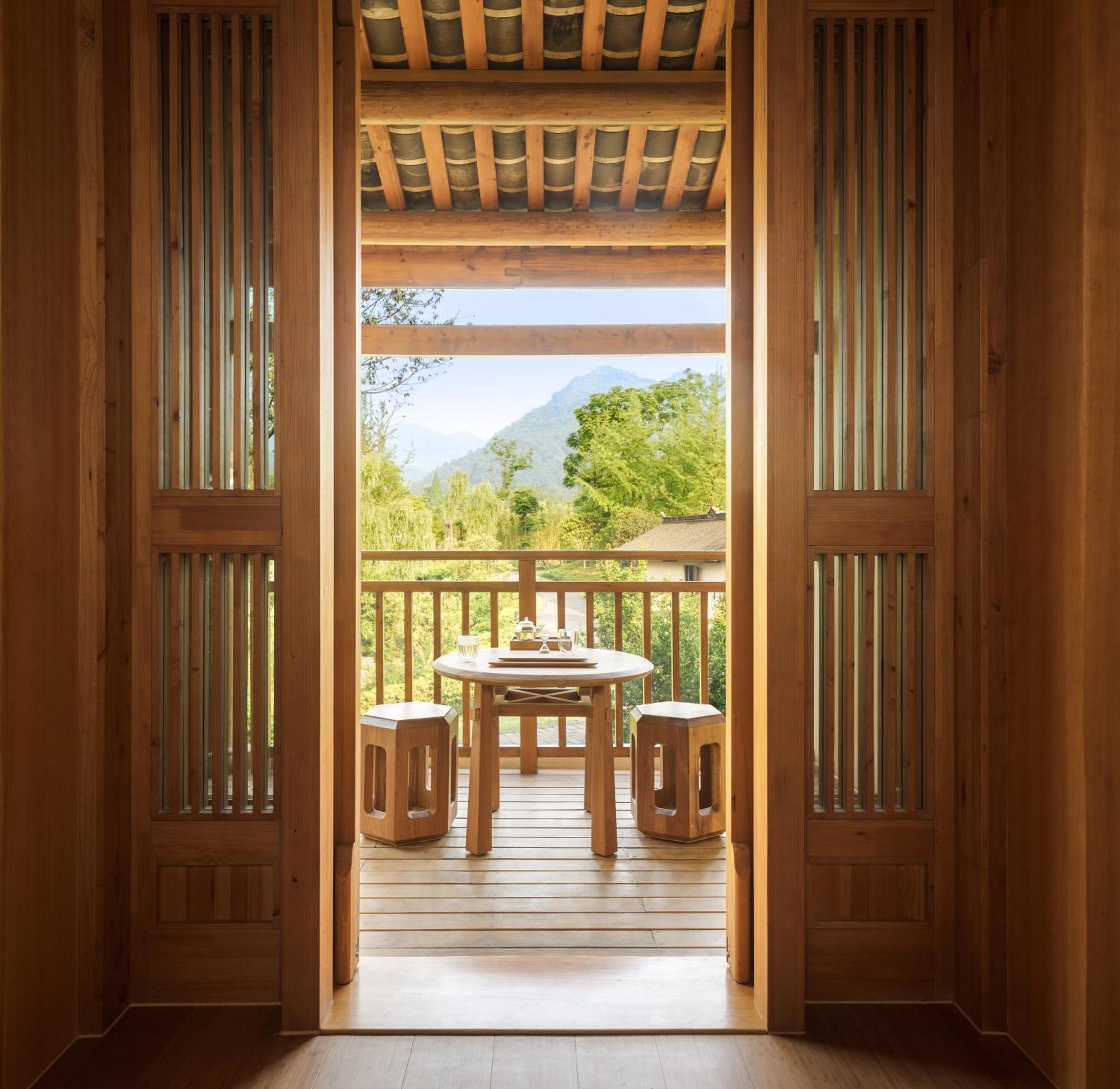 Hotel Six Senses Qing Cheng Mountain Chengdu Exterior foto