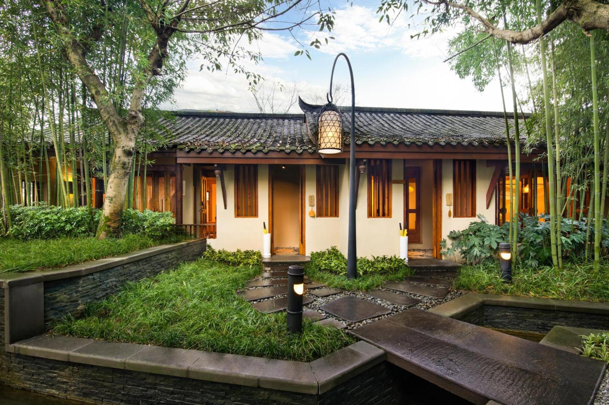 Hotel Six Senses Qing Cheng Mountain Chengdu Exterior foto