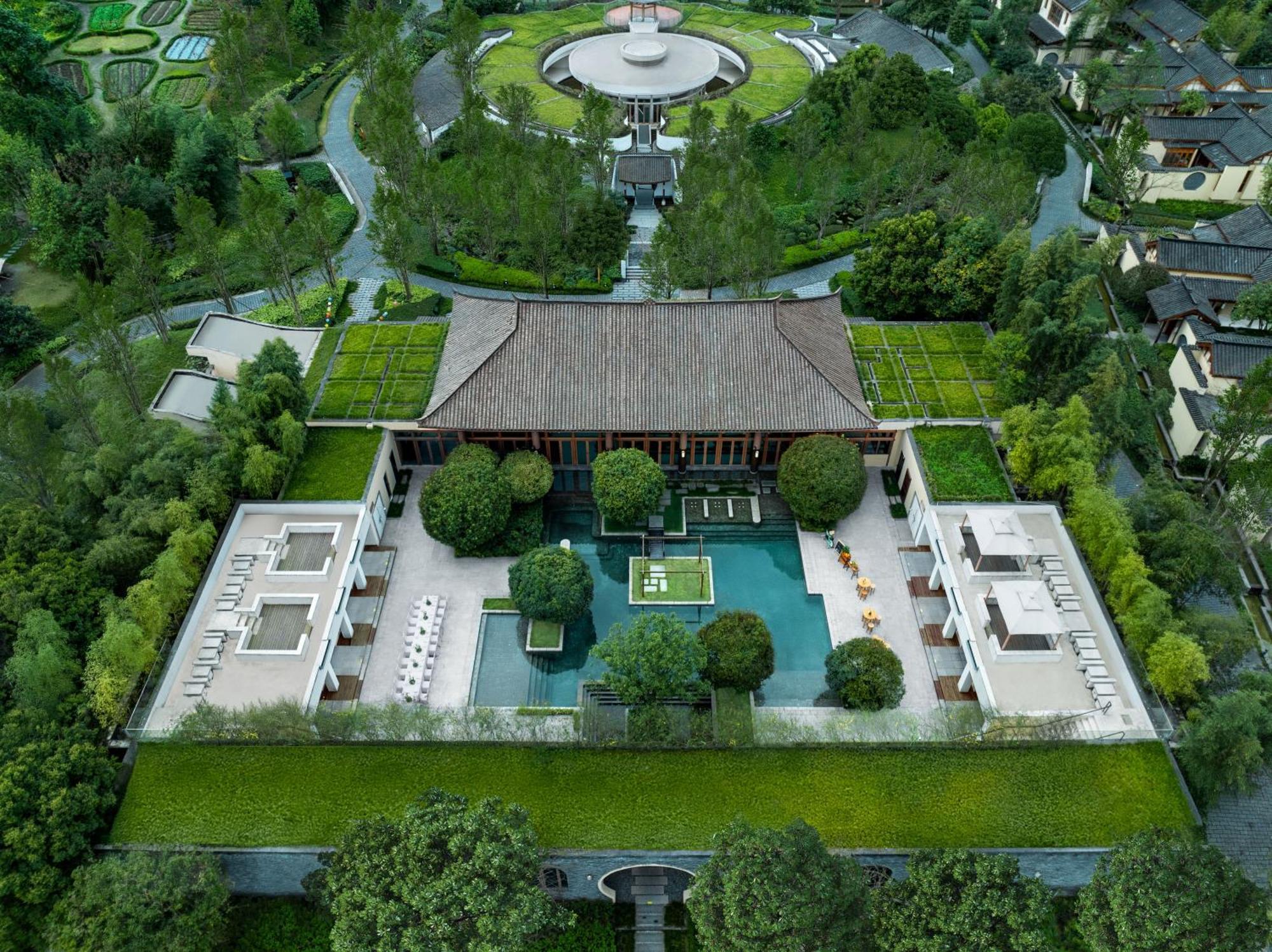 Hotel Six Senses Qing Cheng Mountain Chengdu Exterior foto